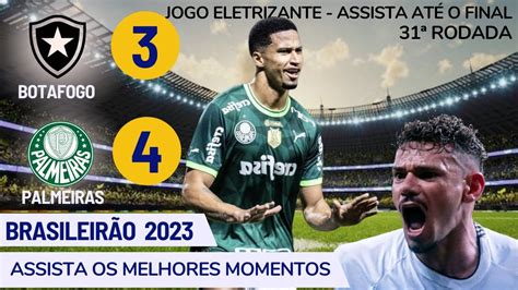 BOTAFOGO 3 X 4 PALMEIRAS MELHORES MOMENTOS 31ª RODADA BRASILEIRÃO