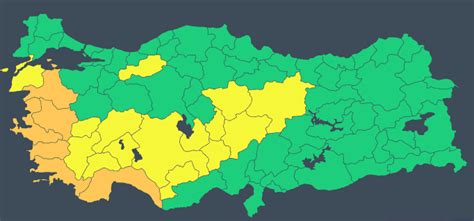 Meteorolojiden 21 il için sarı ve turuncu kodlu uyarı Diken