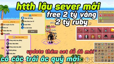 Htth lậu sever mới có trái ác quỷ mới set đồ đỏ mới free 2 tỷ vàng 2 tỷ