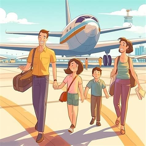 Que Tengas Unas Felices Vacaciones En Familia En El Aeropuerto Foto