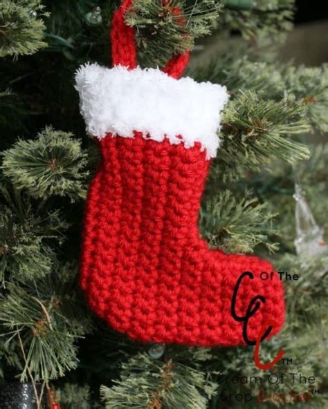 Mini Christmas Stocking Free Crochet Pattern In Christmas