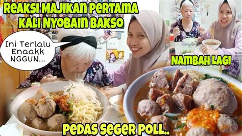 Reaksi Pertama Kalinya Majikan Makan Bakso Pedasnya Nampol Makan