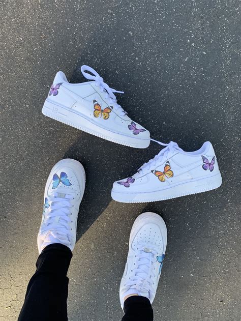 Custom Butterfly Nike Shoes All Nike Shoes White Nike Shoes Hype Shoes