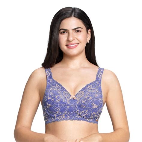 Amante Non Padded Wired Full Coverage Lace Bra Blue Buy Amante Non Padded Wired Full Coverage