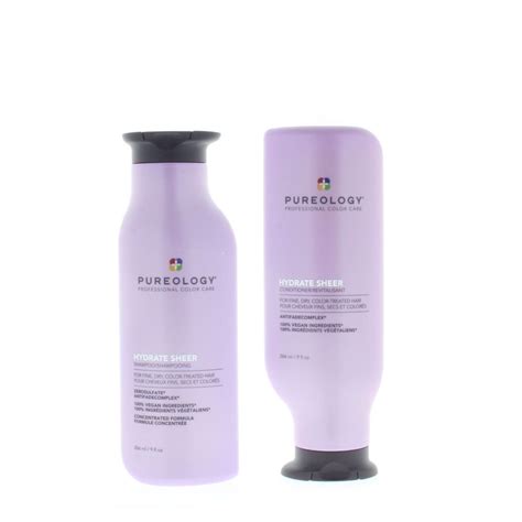 Pureology Hydrate Sheer Shampoo And Conditioner 9oz266ml Combo