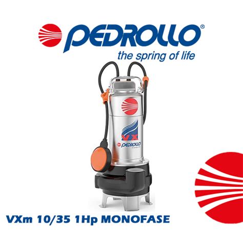 Pedrollo Elettropompa Sommergibile VX 15 50 TRIFASE Acque Luride