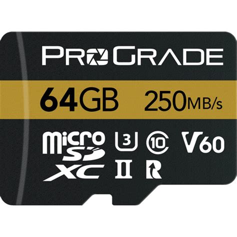 Prograde Digital 64gb Uhs Ii Microsdxc Memory Card With Sd A ShopBox