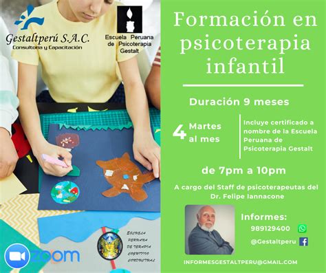 Curso FormaciÓn En Psicoterapia Infantil Online Gestalt Perú