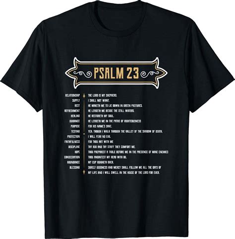 Divine Shepherd S Psalm 23 T Shirt Walmart