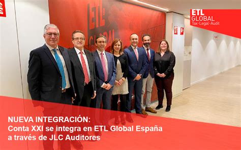 Conta XXI se integra en ETL Global España a través de JLC Auditores