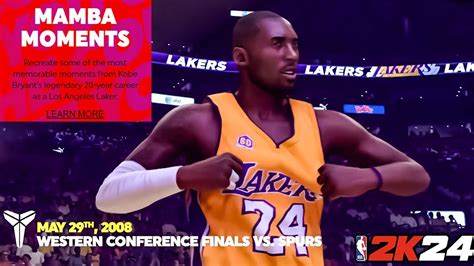 Every Nba 2k24 Mamba Moments Challenge Plus New Trailer Youtube