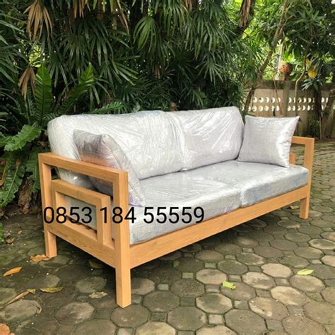 Jual Sofa Teras Jati Kursi Daybed Minimalis Bangku Bale Bale Risban