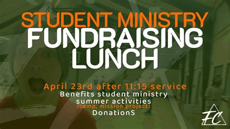 Student Ministry Fundraising Lunch — First Baptist Conroe