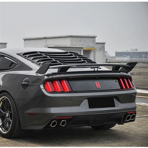 Mustang high quality ABS primer spoiler auto styling For Ford Mustang 2015 2016 2017 2018 rear ...