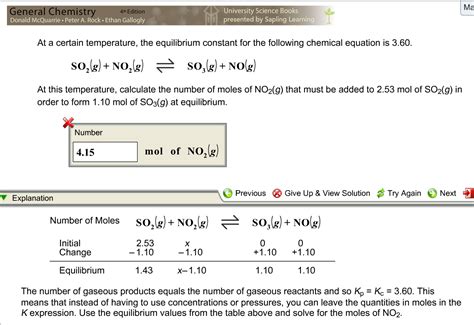 Solved At A Certain Temperature The Equilibrium Constant Chegg