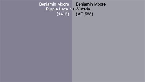 Benjamin Moore Purple Haze Vs Wisteria Side By Side Comparison