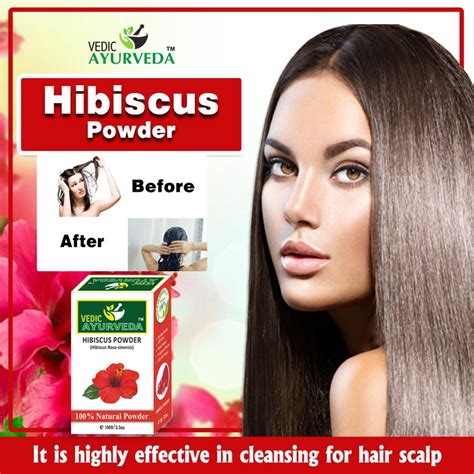 Hibiscus Powder Benefits For Hair 100g Vedic Ayurveda