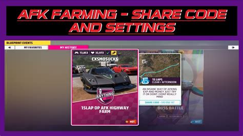 FORZA HORIZON 5 EASY XP AND CAR MASTERY POINTS AFK FARM SHARE