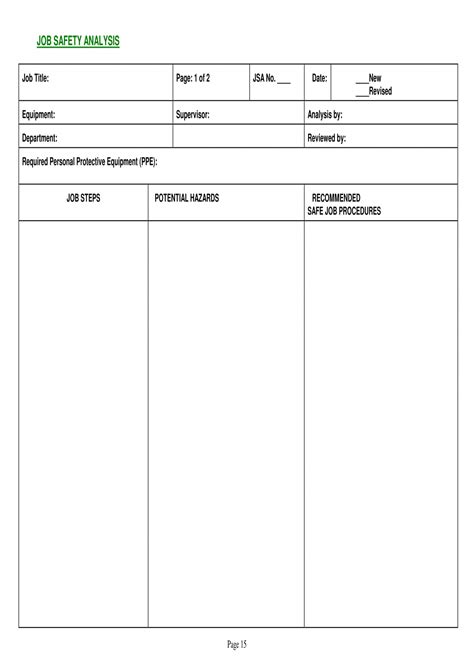 Free 15 Job Analysis Forms In Pdf Ms Word