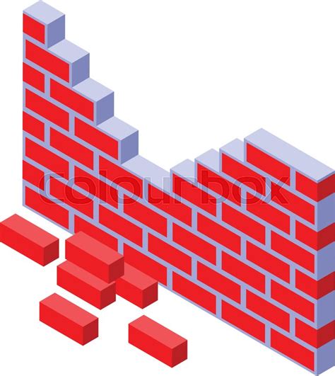 3d Brick Wall Clipart