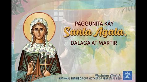 Baclaran Church Live Mass Paggunita Kay Santa Agata Dalaga At Martir