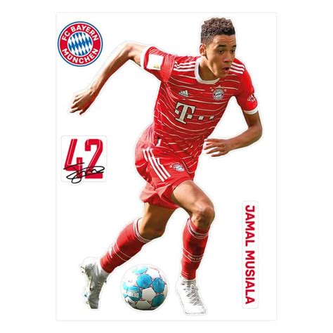 Muursticker FC Bayern Thomas Müller 48x70 cm wall art nl