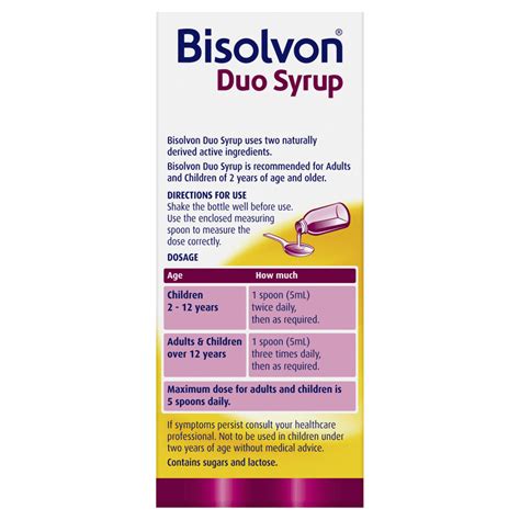 Bisolvon Duo Syrup 100mL – Discount Chemist