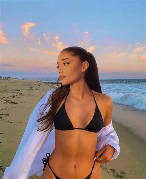 Ariana Grande Stirs The Internet In Rare Bikini Pics