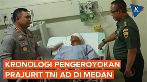 Prajurit Tni Ad Dikeroyok Geng Motor Dan Ormas Di Medan Hingga Matanya