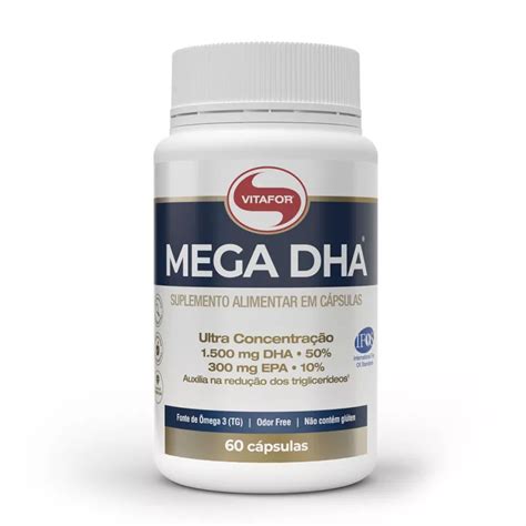 Mega DHA 1500mg EPA 300mg 60 Caps Vitafor BodySaver Suplementos