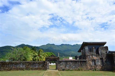 Ruins Of Santa Barbara Fortress In Trujillo Honduras Editorial Stock