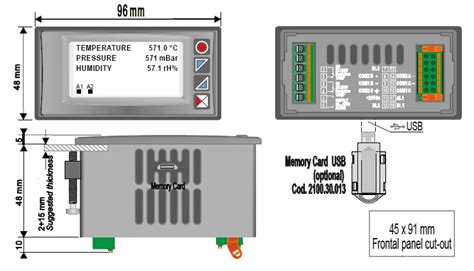 Modbus RTU Digital Panel Meter RS485