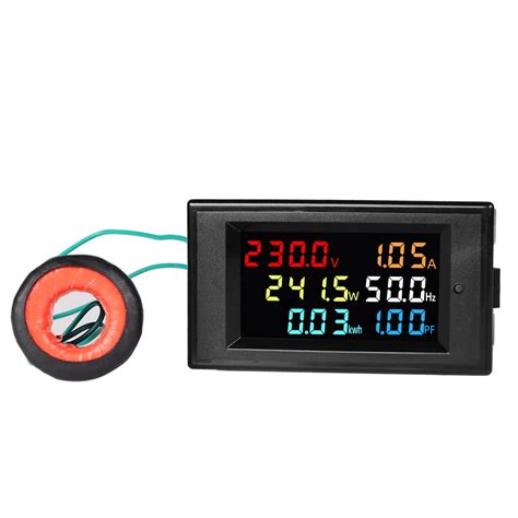 Voltmeter Ac Power Meter Drok Ac 80 300v 100a Voltage Color Lcd Display