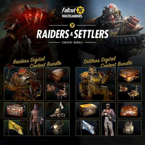 Fallout 76 Raiders And Settlers Content Bundle Releases Mobygames