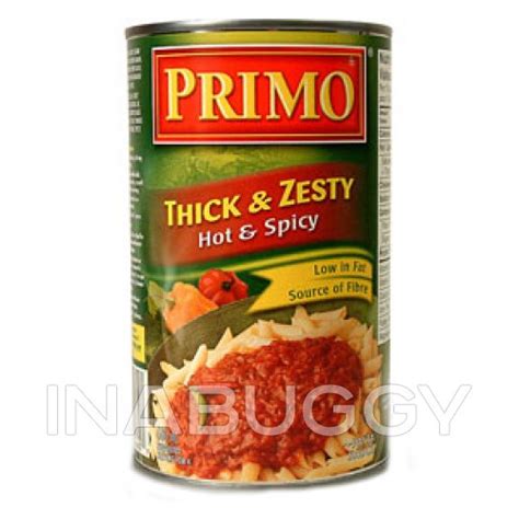Primo Sauce Pasta Thick Zesty Hot Spicy 680ML FreshCo Toronto GTA Grocery Delivery Buggy