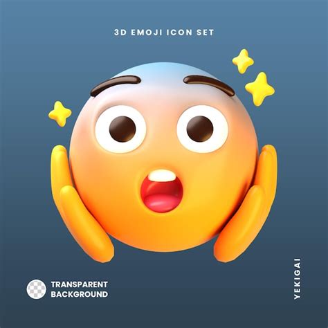 Cara Gritando De Miedo Paquete De Ilustraciones De Emojis 3d Archivo