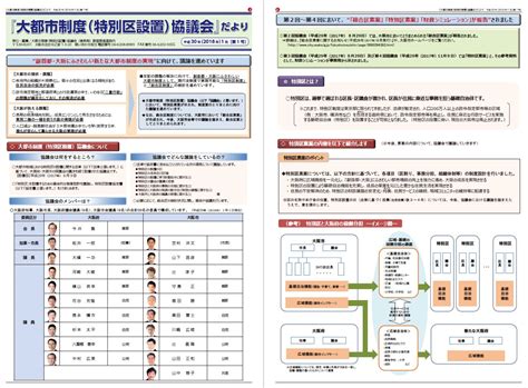 法定協eyes都構想法定協議会 On Twitter 「大都市制度（特別区設置）協議会だより」第1号が本日1月31日の朝刊各紙に折り込み