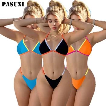 Pasuxi New Custom Sexy Bikini Swimwear Women Beachwear Two Piece