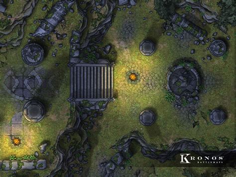 forest ruins digital battlemap dnd battle map digital battle map