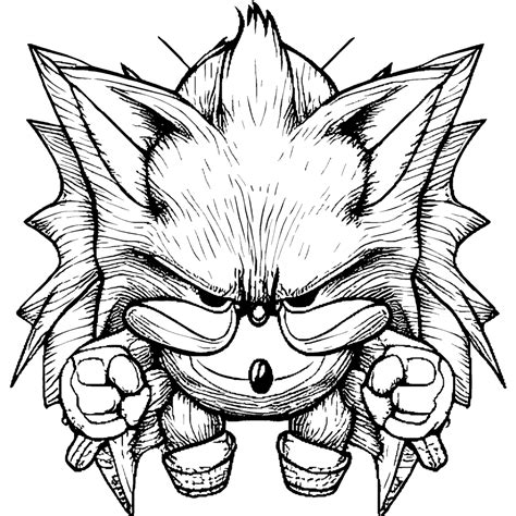 Sonic The Hedgehog Coloring Page · Creative Fabrica