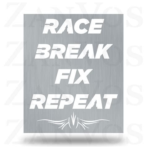 Race Break Fix Repeat Zanvos