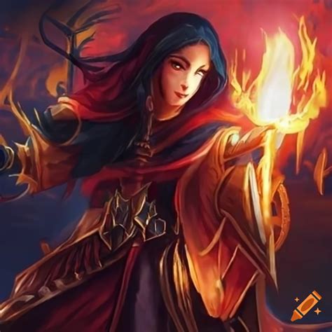 Powerful Mage Of Fire On Craiyon