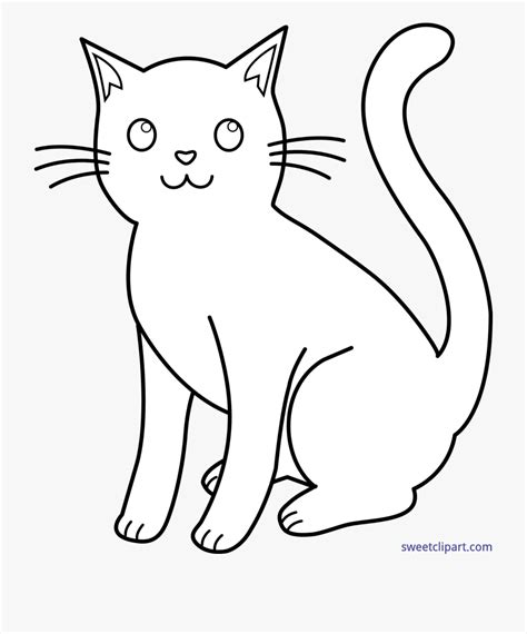 Black And White Clip Art Cat Clip Art Library