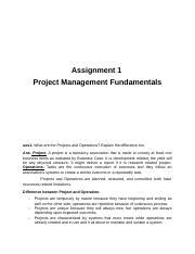 Pm Assign Docx Assignment Project Management Fundamentals Ues