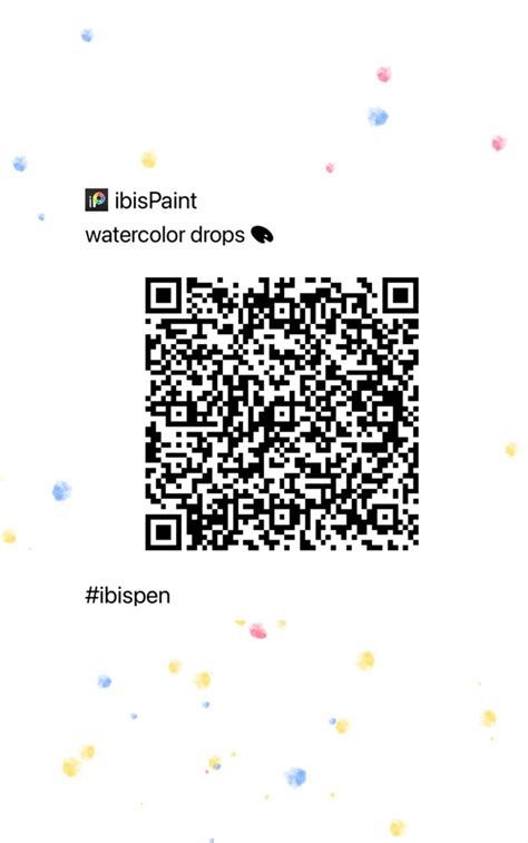 IbisPaint Brush Code Watercolor Drops Custom Pens Paint Brush