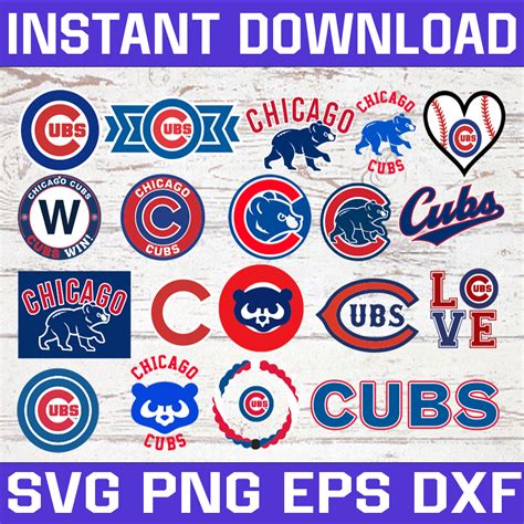 Bundle Files Chicago Cubs Baseball Team Svg Chicago Cubs Inspire