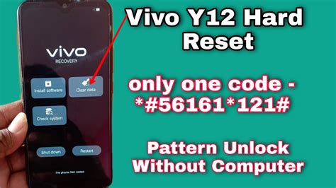 Vivo Y Hard Reset Vivo Y Pattern Pin Unlock Ok August