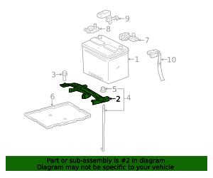 Toyota Sienna Battery Hold Down Frame Oem Parts