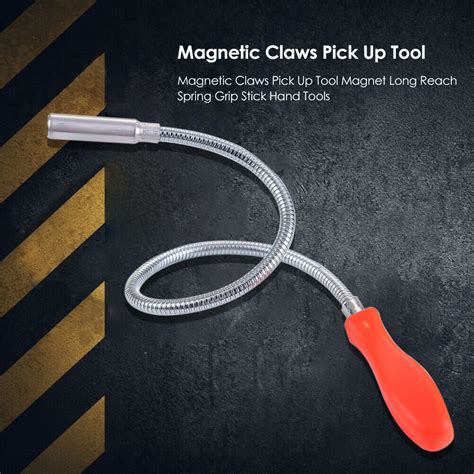 Magnetic Claws Pick Up Tool Bend Curve Magnet Long Reach Spring Grip