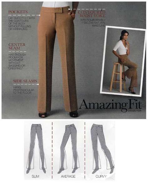 Uncut Amazing Fit Collection Simplicity 2700 Women S Pants Sewing